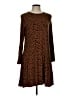 Old Navy Animal Print Brown Casual Dress Size L - photo 1