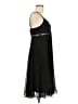 Eva Blue 100% Polyester Black Cocktail Dress Size 8 - photo 4
