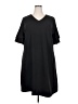 ECI Solid Black Casual Dress Size 2X - photo 1