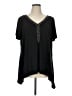 New Directions Black Short Sleeve Top Size 1X - photo 1
