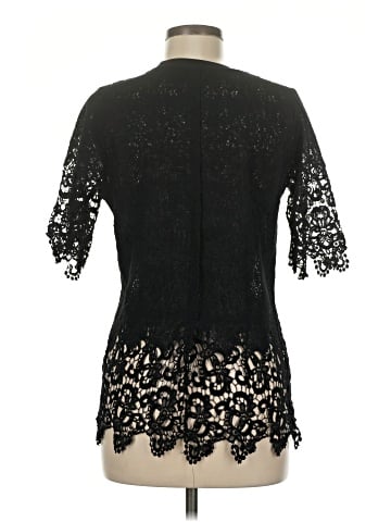 Zara W&B Collection Short Sleeve Blouse (view 2)