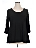 Artex Black 3/4 Sleeve Top Size 1X (estimated) - photo 1