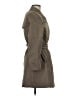 AKRIS 100% Polyester Green Brown Trenchcoat Size 8 - photo 4