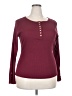 Unbranded Burgundy Long Sleeve Henley Size XXL - photo 1
