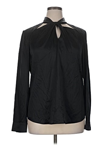 Etcetera Long Sleeve Silk Top (view 1)