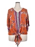 Style&Co 100% Rayon Orange 3/4 Sleeve Blouse Size XXL - photo 1