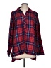Alexander Jordan 100% Rayon Plaid Red Long Sleeve Button-Down Shirt Size L - photo 1