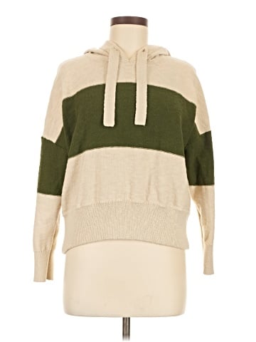 Madewell Clairview Hoodie Sweater in Colorblock (view 1)