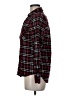 Forever 21 Plaid Burgundy Long Sleeve Button-Down Shirt Size M - photo 5
