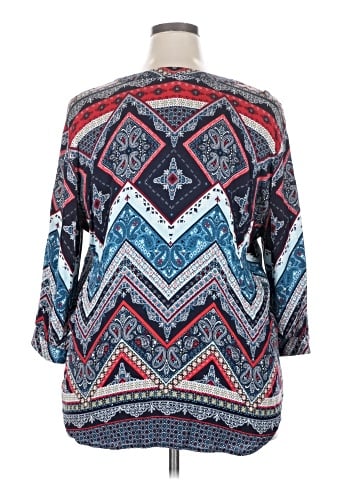 Tribal 3/4 Sleeve Blouse (view 2)