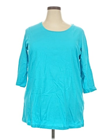 Woman Within 3/4 Sleeve T-Shirt (view 1)