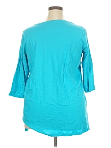 Woman Within 3/4 Sleeve T-Shirt (view 2)