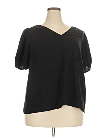LC Lauren Conrad Short Sleeve Blouse (view 1)