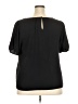 LC Lauren Conrad 100% Polyester Black Short Sleeve Blouse Size XXL - photo 2