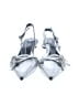 Zara Metallic Silver Flip Flops Size EU 36 - photo 2