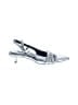 Zara Metallic Silver Flip Flops Size EU 36 - photo 1