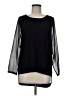 Sandro Black 3/4 Sleeve Top Size Med (2) - photo 1