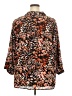 Investments 100% Polyester Animal Print Brown 3/4 Sleeve Blouse Size 2X - photo 2