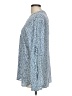 W by Worth 100% Silk Blue Long Sleeve Silk Top Size L - photo 5