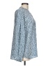 W by Worth 100% Silk Blue Long Sleeve Silk Top Size L - photo 4