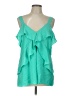 MICHAEL Michael Kors 100% Polyester Teal Sleeveless Blouse Size L - photo 1