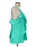 MICHAEL Michael Kors 100% Polyester Teal Sleeveless Blouse Size L - photo 4