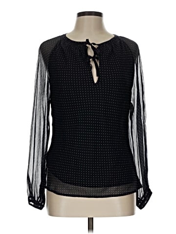 AK Anne Klein Long Sleeve Silk Top (view 1)