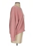 Yelete Solid Pink Sweatshirt Size S - photo 4