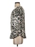 Assorted Brands Animal Print Gray Short Sleeve Top Size S - photo 5