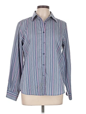 Foxcroft Long Sleeve Button-Down Shirt (view 1)