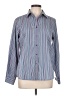 Foxcroft Stripes Blue Long Sleeve Button-Down Shirt Size 10 - photo 1