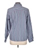 Foxcroft Stripes Blue Long Sleeve Button-Down Shirt Size 10 - photo 2