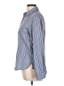 Foxcroft Stripes Blue Long Sleeve Button-Down Shirt Size 10 - photo 5