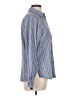 Foxcroft Stripes Blue Long Sleeve Button-Down Shirt Size 10 - photo 4