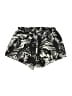 Active by Old Navy 100% Polyester Tropical Black Gray Shorts Size 10 - 12 - photo 2