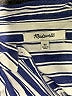Madewell Stripes Blue Sleeveless Button-Down Shirt Size XS - photo 6