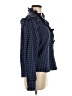 MNG Checkered-gingham Blue Long Sleeve Blouse Size 8 - photo 4
