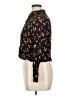 Zara Floral Black Long Sleeve Blouse Size XL - photo 5