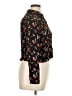 Zara Floral Black Long Sleeve Blouse Size XL - photo 4