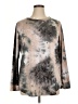 Acting Pro Tie-dye Gray Long Sleeve Top Size 1X - photo 1