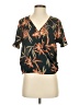 Sienna Sky 100% Polyester Black Short Sleeve Blouse Size S - photo 1