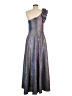 Xscape Metallic Silver Cocktail Dress Size 8 (petite) - photo 2