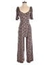 Boden Animal Print Pink Jumpsuit Size 4R - photo 1