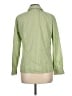 Chico's Stripes Green Long Sleeve Button-Down Shirt Size Lg (2) - photo 2