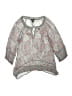 Ella Moss 100% Silk Gray 3/4 Sleeve Silk Top Size XS - photo 1