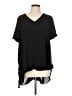 Cato 100% Polyester Black Short Sleeve Blouse Size L - photo 1