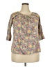 Assorted Brands Gray 3/4 Sleeve Blouse Size XXL - photo 1