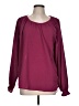 Jessica Simpson 100% Polyester Burgundy Long Sleeve Blouse Size L - photo 1