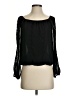Max Studio 100% Polyester Black Long Sleeve Blouse Size S - photo 1