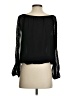 Max Studio 100% Polyester Black Long Sleeve Blouse Size S - photo 2